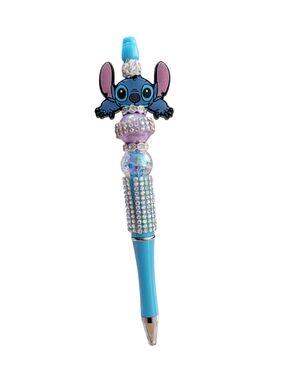 Blue Character Bead Ballpoint Pen
